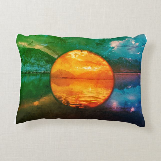 "Gemütliches dekoratives Kissen - stilvoll und kom (Rückseite)