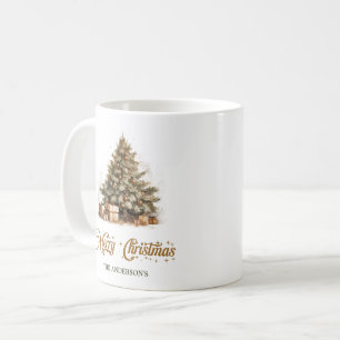 Gemütliches Erdwasser Weihnachtsbaum-Kupfer Kaffeetasse