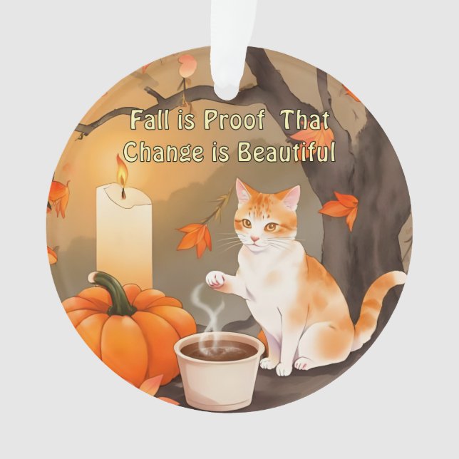 Gemütliches Fallkat mit pumpenneutraler Farbe Ornament (Vorderseite)