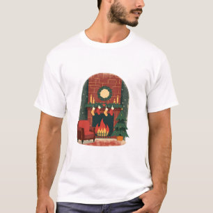 Gemütliches Feuerstück - Holiday Hearth Design T-Shirt