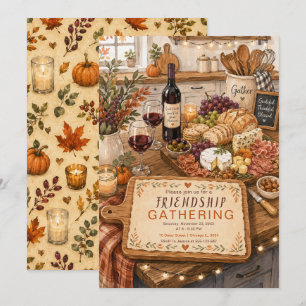 Gemütliches Friendsgiving-Treffen Einladung