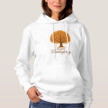 Gemütliches frohes Erntedankfest Herbstbaum