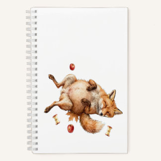 Gemütliches Fuchs-Spiralnotizbuch - Herbstfuchs Notizbuch