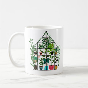 Gemütliches Gewächshaus Kaffeetasse