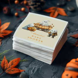 Gemütliches Ghost-Hütte Halloween-Kinderdusche Serviette