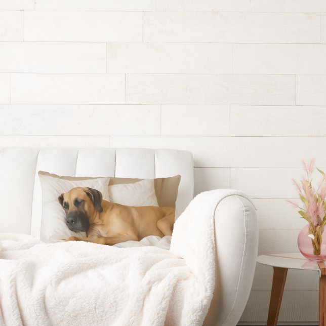 Gemütliches Great Dane Lumbar Kissen (Liege)