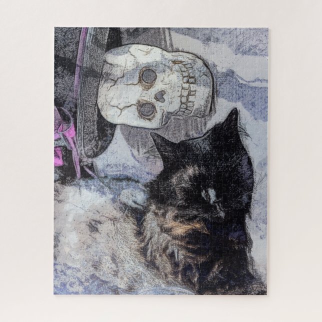 Gemütliches Halloween Puzzle (Vertikal)