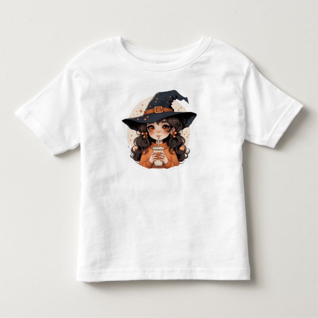 Gemütliches Halloween-Shirt für Mädchen | Adorable Kleinkind T-shirt (Vorderseite)