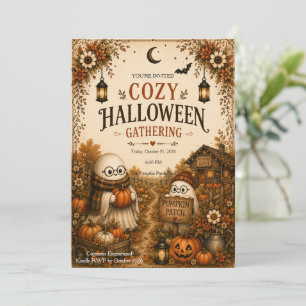 Gemütliches Halloween-Treffen Einladung