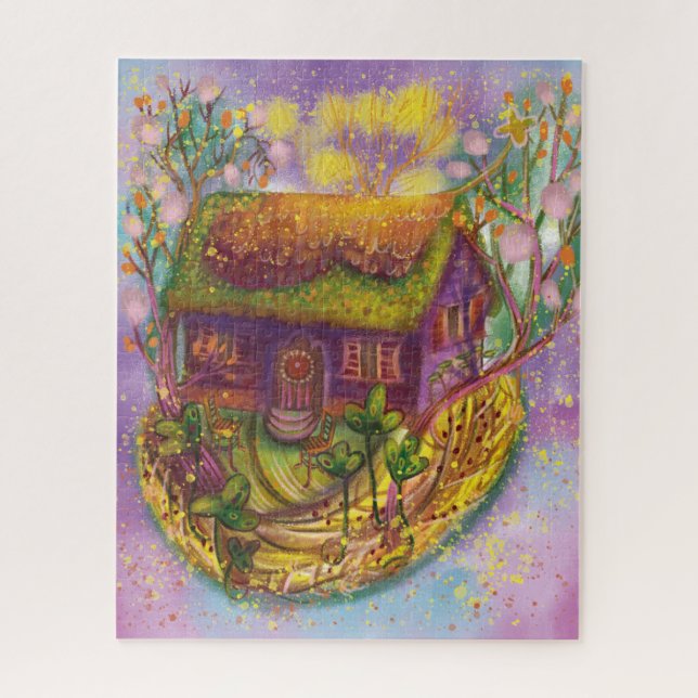 Gemütliches Hausbild Puzzle (Vertikal)