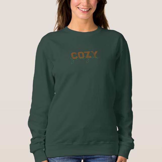 Gemütliches Herbstausdesign Sweatshirt (Vorderseite)