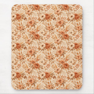 Gemütliches Herbstblumenmuster Mousepad