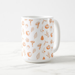 Gemütliches Herbstmuster Kaffeetasse
