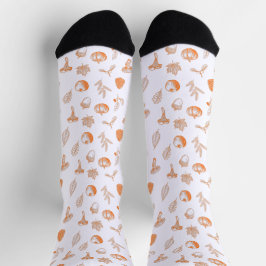 Gemütliches Herbstmuster Socken