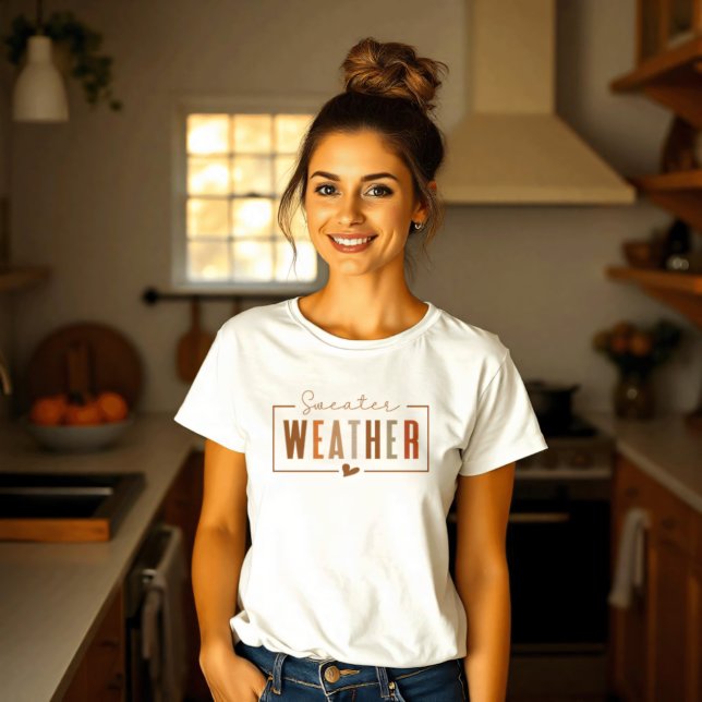 Gemütliches Herbstwetter T-Shirt (Von Creator hochgeladen)