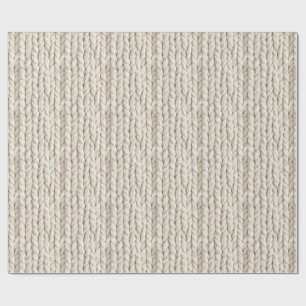 Gemütliches Kabelstrick-Verpackungspapier Geschenkpapier