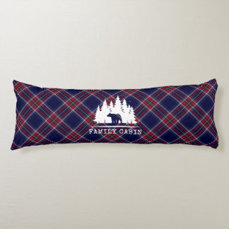 Gemütliches Kabinendekor, klassisch Kariert in Nav Seitenschläferkissen