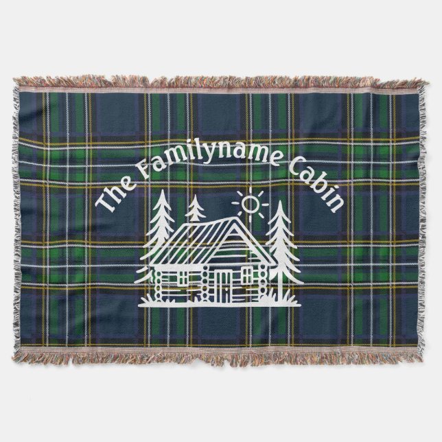 Gemütliches Kabinett Personalisierter Kehlkopf Decke (Vorderseite)