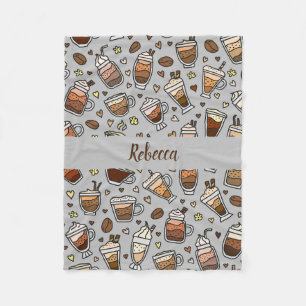 Gemütliches Kaffeeblanket für entspannende Sippen Fleecedecke