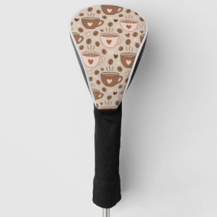 Gemütliches Kaffeetassen-Muster (11) Golf Headcover