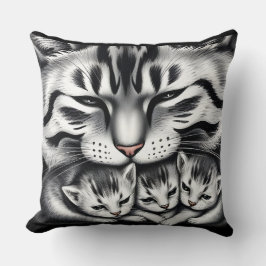 Gemütliches Katzenwurfkissen Kissen