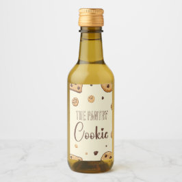 Gemütliches Keksgeschmack Weinetikett