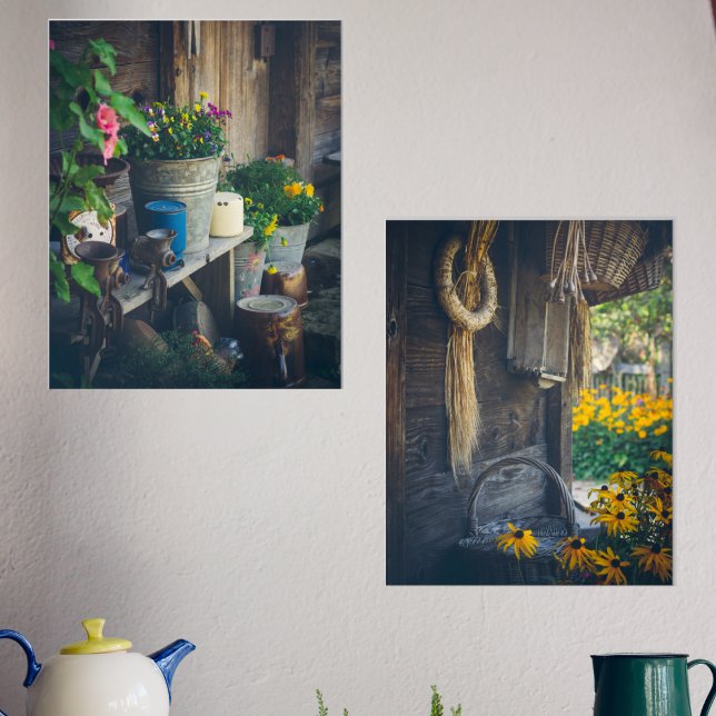 Gemütliches Landhaus mit Hütte und Blume Bilderwand Sets (Von Creator hochgeladen)