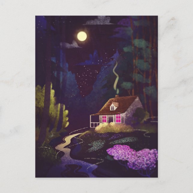 Gemütliches Landhaus Postkarte (Vorderseite)