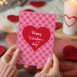 Gemütliches Liebesherzen Frohes Valentinstag-Karte Feiertagskarte