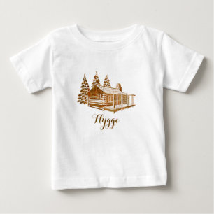Gemütliches Log-Kabine - Hyge oder Ihr eigener Te Baby T-shirt