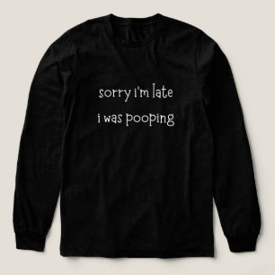 Gemütliches Lustiges Sorry Ich Bin Spät Ich Hatte Tri-Blend Shirt