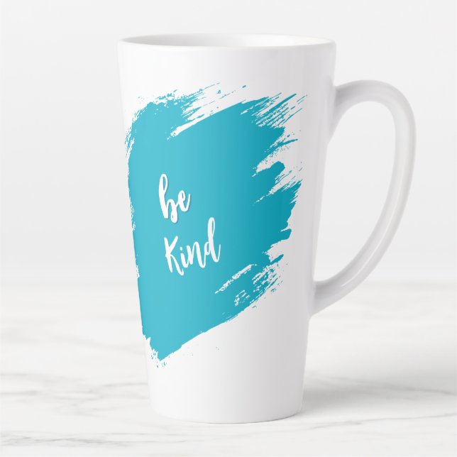 Gemütliches Mädchen im Kaffeebohnenpullover Latte  Milchtasse (Rechts)