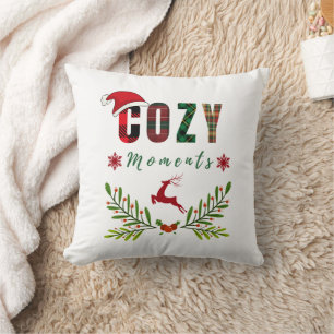 Gemütliches Momente Weihnachts-Weihnachtsfest-Rein Kissen