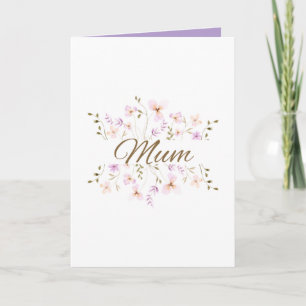 Gemütliches Muttertags- und Geburtstagsgeschenk, F Karte