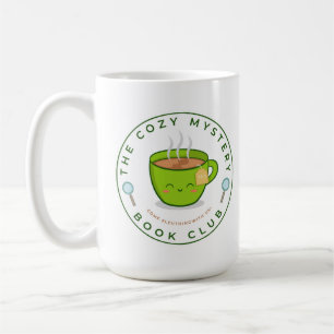 Gemütliches Mystery Book Club Logo und Tasse für M