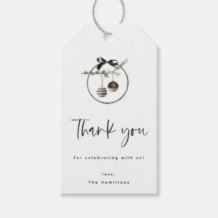 Gemütliches Natureath Weihnachts-Party Geschenkanhänger