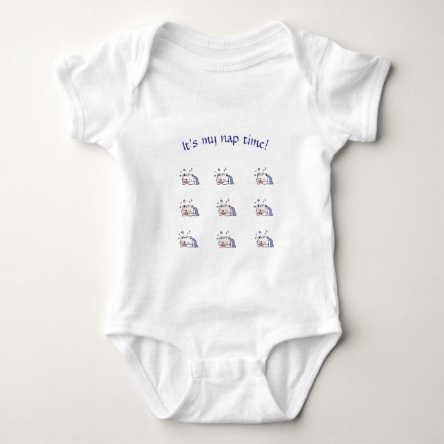 Gemütliches Nickerchen Time Kleinkind 1 Stück - Ad Baby Strampler (Vorderseite)