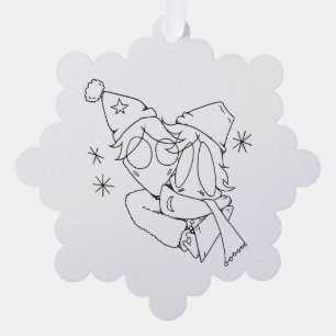 Gemütliches Paar-Ornament Ornament Karte