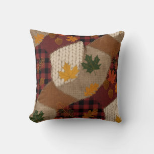 Gemütliches Patchwork für den Herbst Kissen