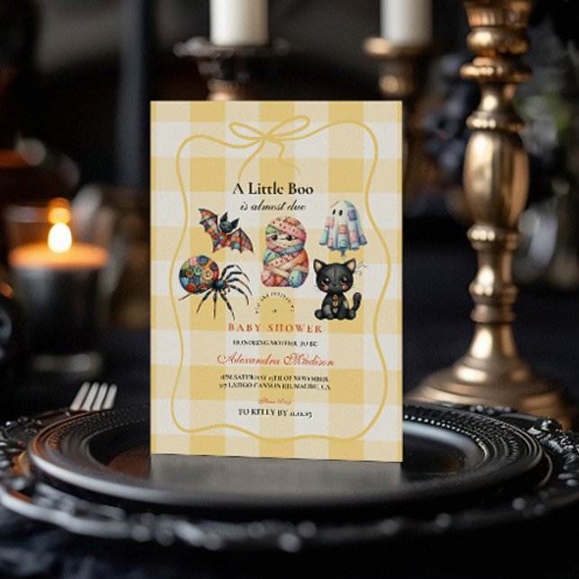 Gemütliches Patchwork Halloween Einladung (Von Creator hochgeladen)