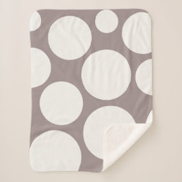 Gemütliches Pilz- und Cremeblanket Sherpadecke