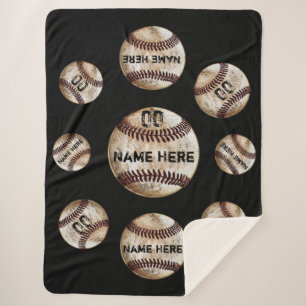 Gemütliches Plush-Sherpa-Baseballblanket, Persona Sherpadecke
