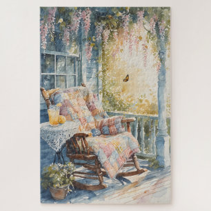 Gemütliches Porch mit Quilt und Limonade-Charme Puzzle