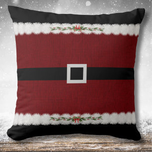 Gemütliches rotes Weihnachtsmann Santa Claus Anzug Kissen