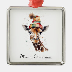 Gemütliches Safari-Weihnachten, individuell Ornament Aus Metall