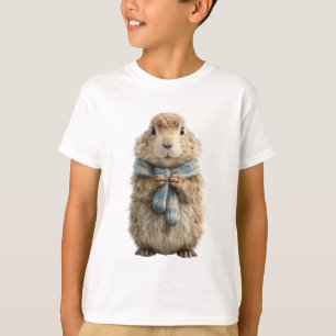 Gemütliches Schal Fluffiges Häschen Kinder T-Shirt