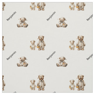 Gemütliches Schlafender-Bär-Design mit individuell Stoff