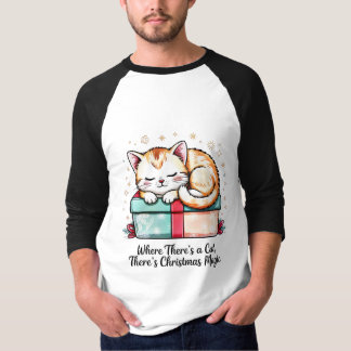 Gemütliches Schlafendes Kätzchen - Winter Katzenli T-Shirt