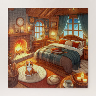 Gemütliches Schlafzimmerpuzzle Puzzle