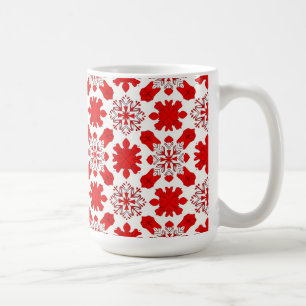 Gemütliches Schneeflockenmuster für Weihnachtsgesc Kaffeetasse